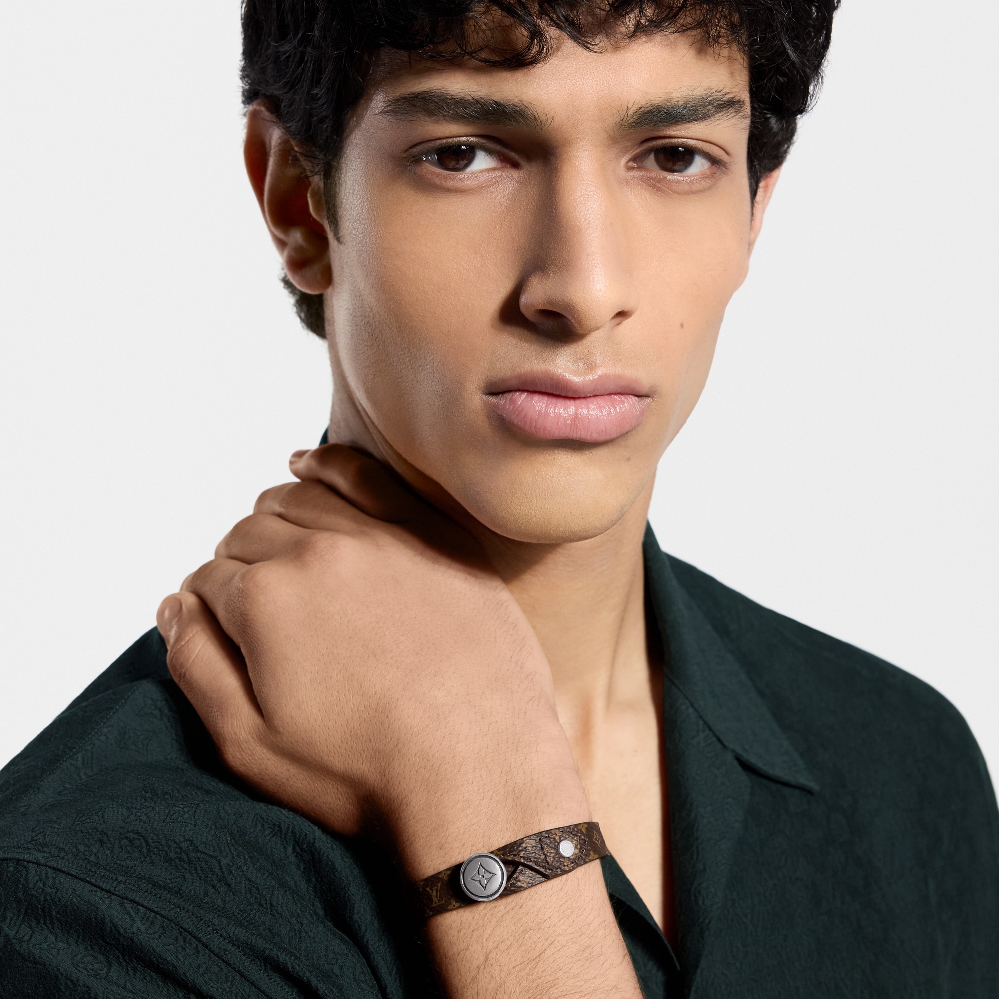 LV Studs Leather Bracelet - Men - Fashion Jewelry | LOUIS VUITTON ®